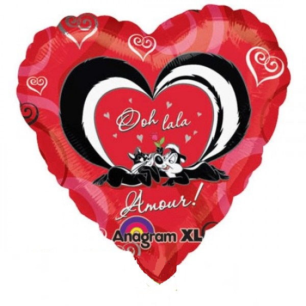 Pepe und Penelope Ooh lala Amour Folienballon 81cm 32"
