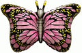 Pink Butterfly/ Schmetterling Folienballon - 81cm