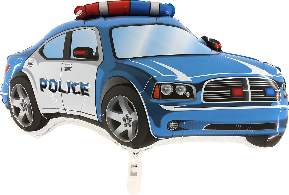 Polizei Auto Police Blau Folienballon 71 x 38cm