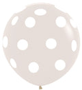 Polka Dots 390 Crystal Clear 90cm 36 Inch Latex Luftballons Sempertex