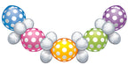 Polka Dots Girlande 26 teilig Latex Luftballon ca. 1,75m
