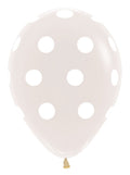 Polka Dots 390 Crystal Clear 12,5 cm 5 Inch Latex Luftballons Sempertex