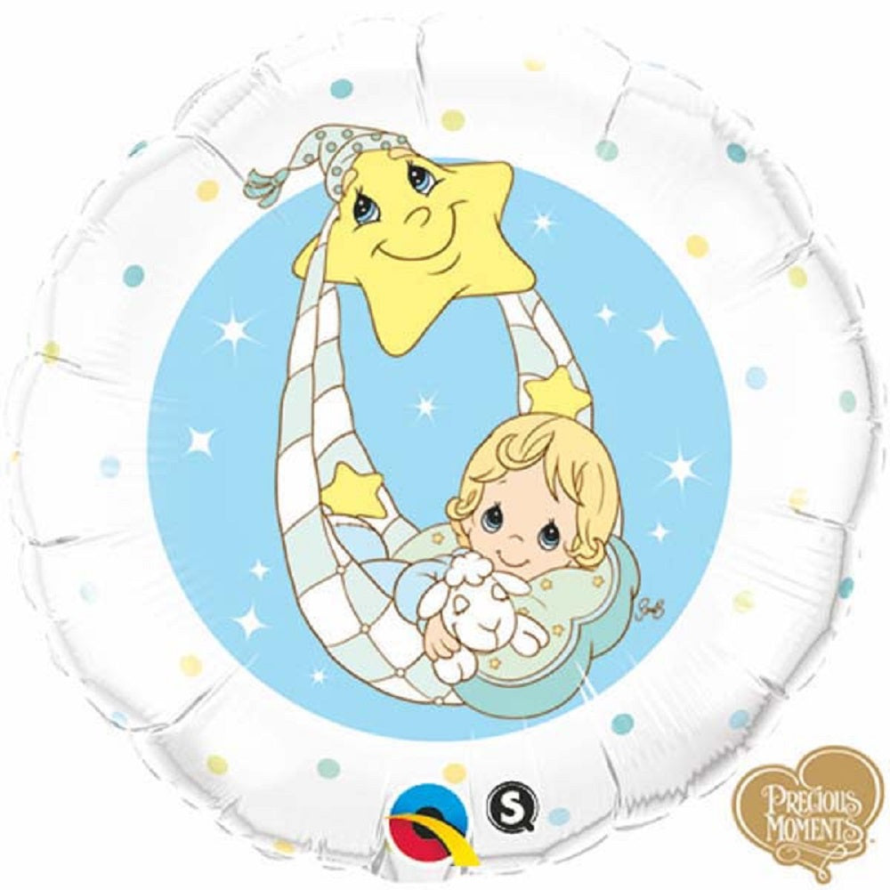 Precious Moments Baby Blue Blau Folienballon 45cm 18''