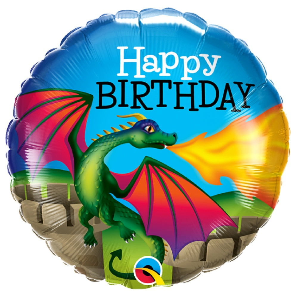 Happy Birthday Mystischer Drache Folienballon 46cm 18"