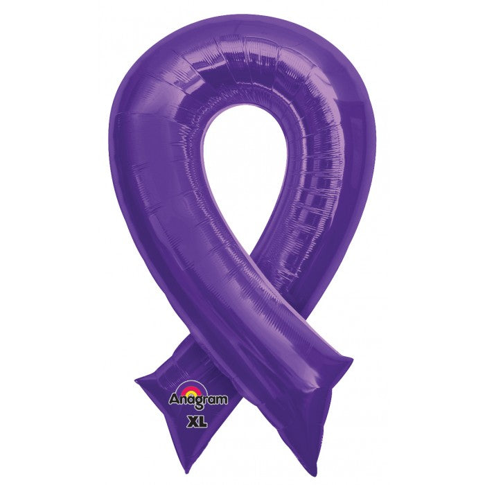 Purple Ribbon Lila Schleife Folienballon 91cm