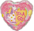 Mini Folienballon It's A Girl Soft Pony 22,5cm 9"