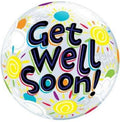 Qualatex Bubble Get Well Soon Sunny Day 22" 56cm Luftballon
