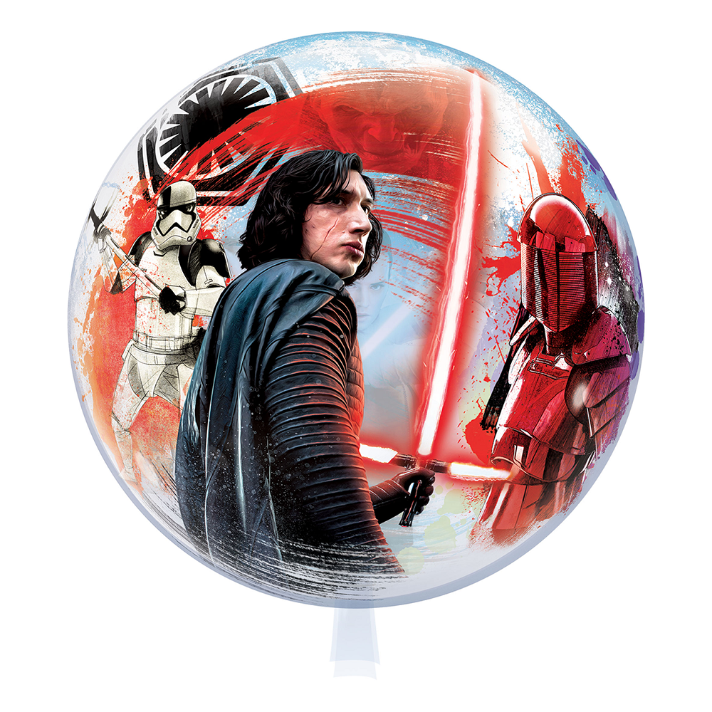 Qualatex Bubble Star Wars Last Jedi Disney 22" 56cm Luftballon