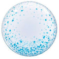 Qualatex Deco Bubble Blue Confetti Dots 24" 61cm Luftballon