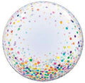 Qualatex Deco Bubble Colourful Confetti Dots 24" 61cm Luftballon