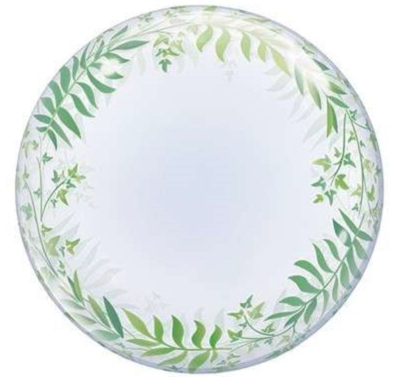 Qualatex Deco Bubble Elegant Greenery 24" 61cm Luftballon