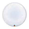 Qualatex Deco Bubble Frosty Snowflakes 24" 61cm Luftballon