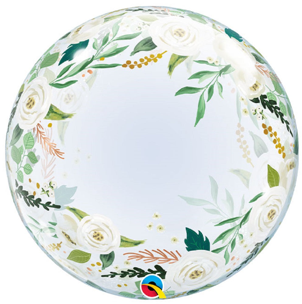 Qualatex Deco Bubble Wedding Floral 24" 61cm Luftballon
