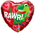 Qualatex Dino Rawr Herz Folienballon 46cm 18 Inch
