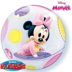 Qualatex Bubble Minnie Maus Baby 22" 56cm Luftballon