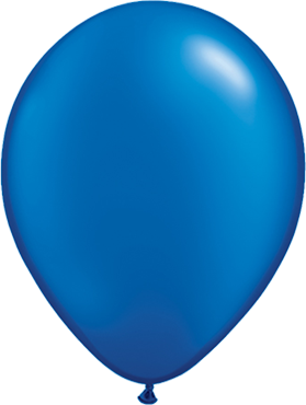 Qualatex Pearl Sapphire Blue (Blau) 27,5cm 11" Latex Luftballons