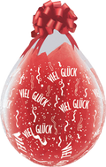 Verpackungsballons Viel Glück 45cm 18" Qualatex Stuffer