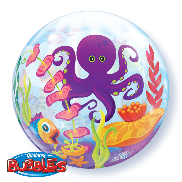 Qualatex Bubble Fun Sea Creatures Urlaub 22" 56cm Luftballon