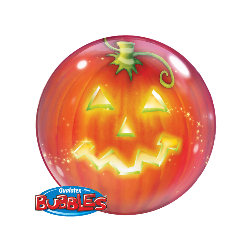 Qualatex Bubble Halloween Jack 22" 56cm Luftballon