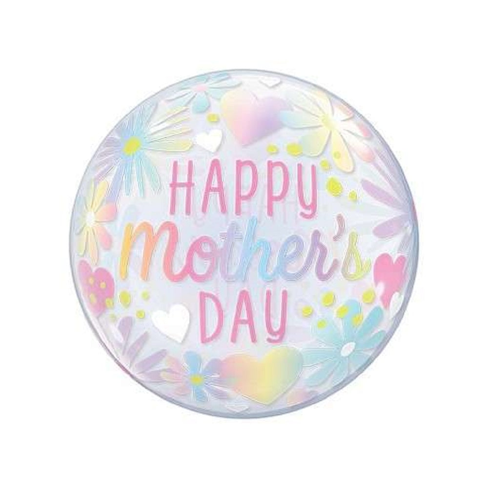 Qualatex Bubble Happy Mother's Day 22" 56cm Luftballon
