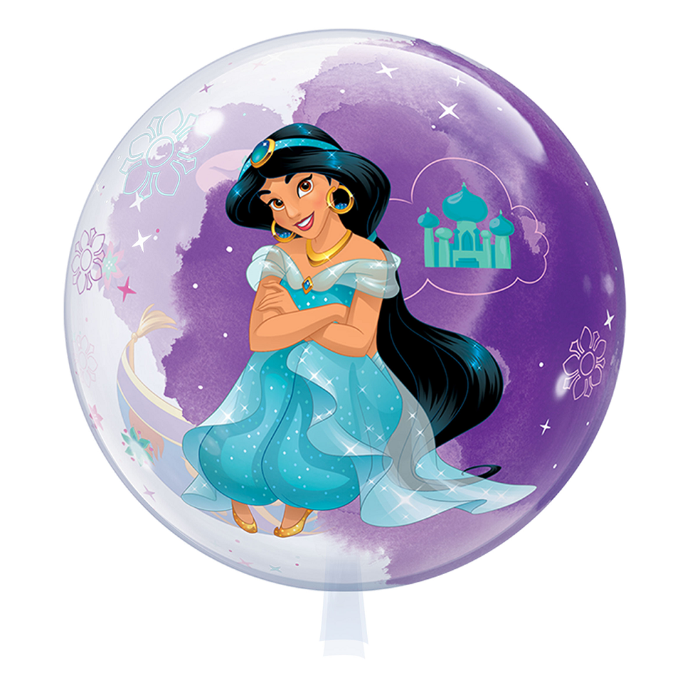 Qualatex Bubble Princess Jasmine Aladdin Disney 22" 56cm Luftballon