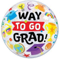 Qualatex Bubble Way To Go Grad Everything 56cm 22 Inch Abschluss