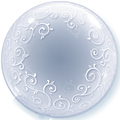 Qualatex Deco Bubble Fancy Filigree 24" 61cm Luftballon