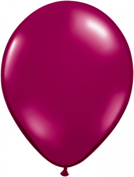 Qualatex Jewel Sparkling Burgundy (Rot) 12,5cm 5" Latex Luftballons