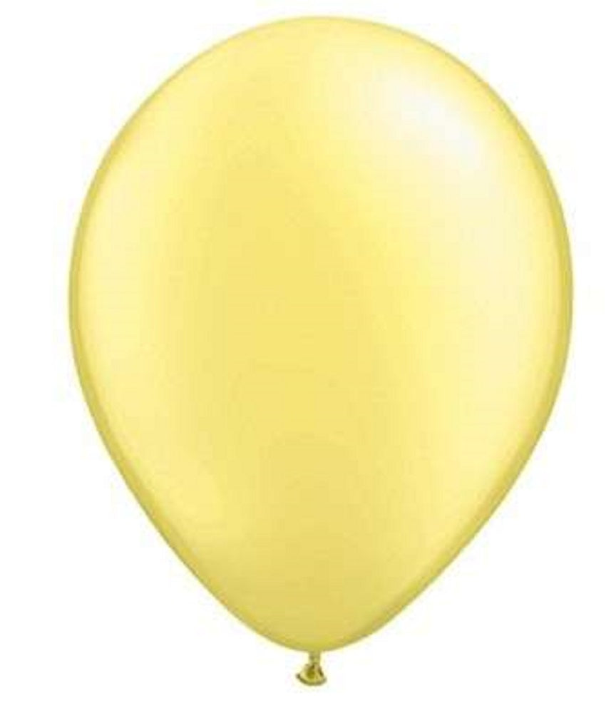 Qualatex Pearl Lemon Chiffon (Gelb) 27,5cm 11" Latex Luftballons