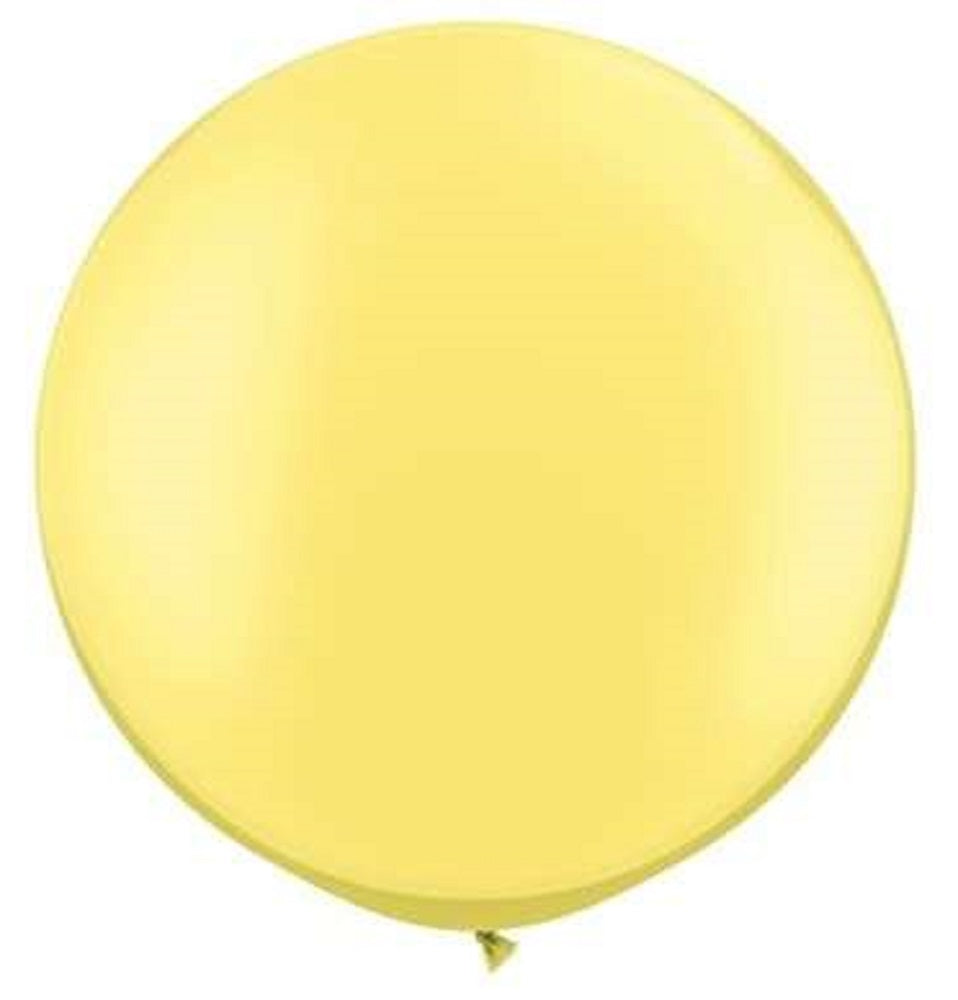 Qualatex Pearl Lemon Chiffon (Gelb) 75cm 30" Latex Luftballons