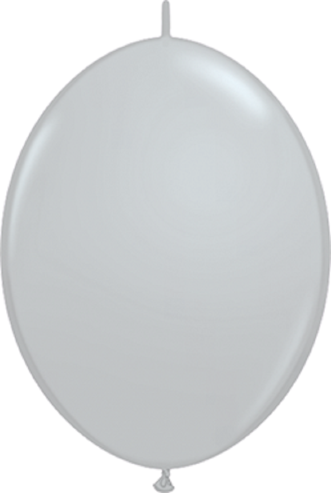 QuickLink Fashion Grey (Grau) 15cm 6" Latex Luftballons Qualatex