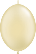 QuickLink Pearl Ivory (Elfenbein) 30cm 12" Latex Luftballons Qualatex