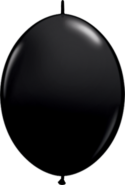 QuickLink Fashion Onyx Black (Schwarz) 15cm 6" Latex Luftballons Qualatex
