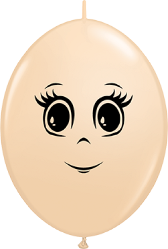 QuickLink Feminine Face Blush 30cm 12" Latex Luftballons Qualatex