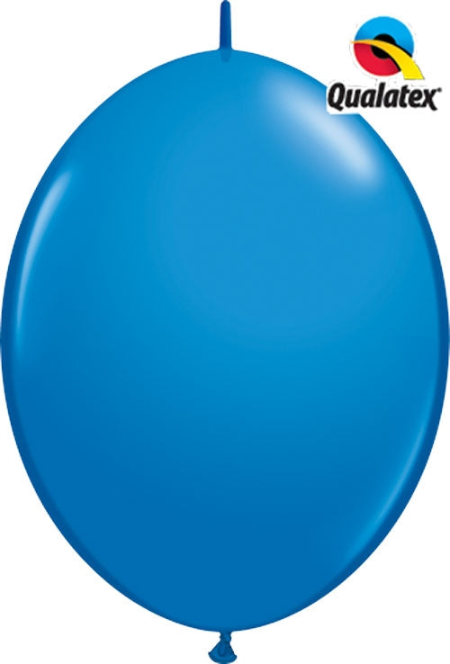 QuickLink Standard Dark Blue (Blau) 30cm 12" Latex Luftballons Qualatex
