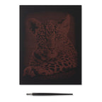 Reeves  Gravurfolien Gold Leoparden Portrait