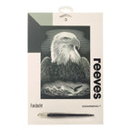 Reeves Kratzbild Silber Adler
