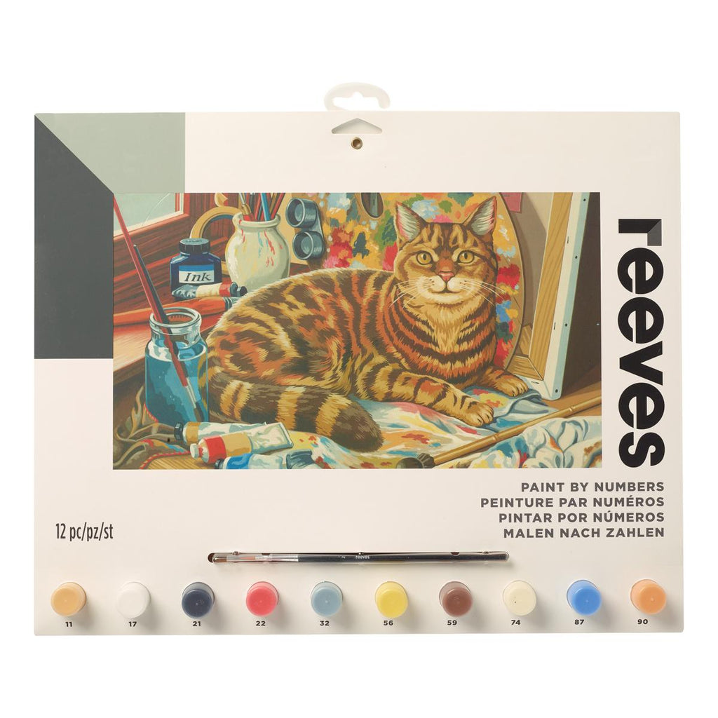 Reeves Malen nach Zahlen Ruhende Katze