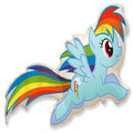Rainbow Dash My Little Pony Folienballon 53 x 102cm