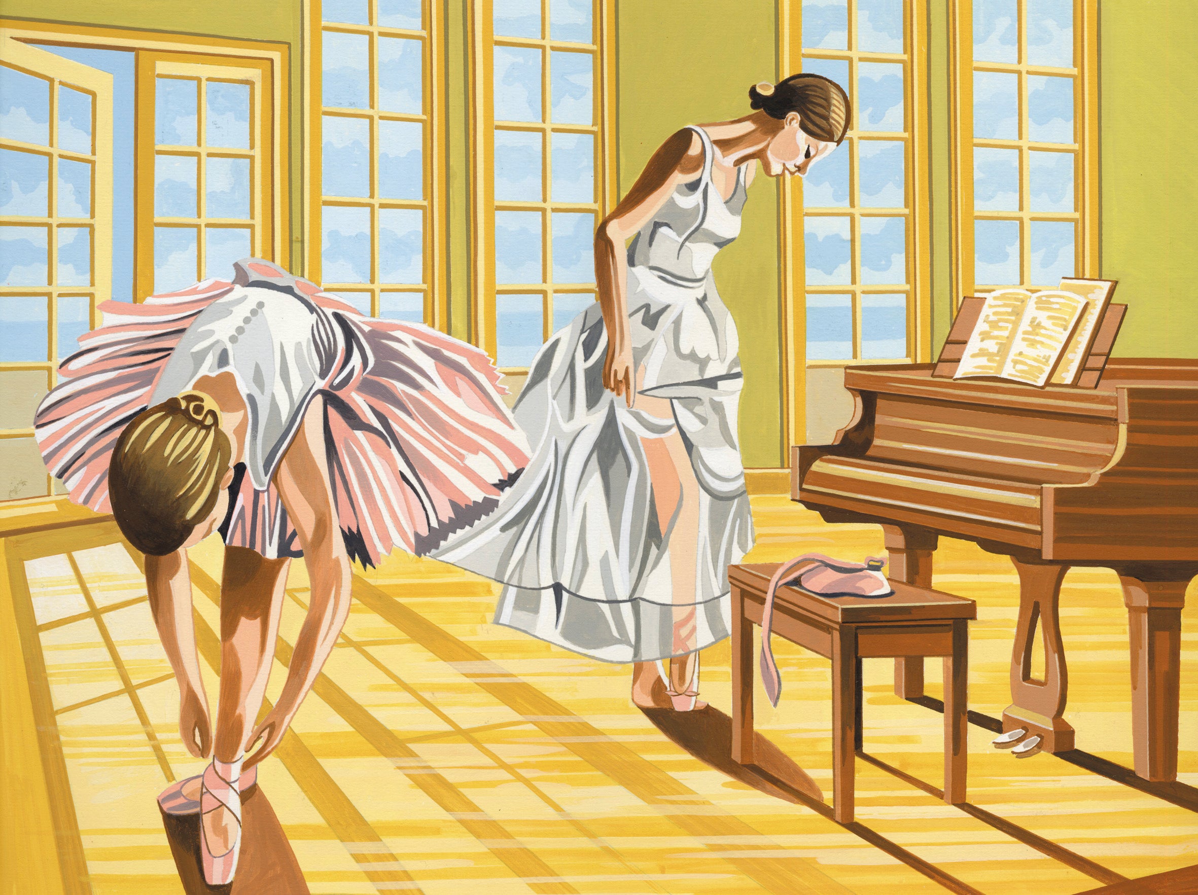 Reeves Malen nach Zahlen Ballerinas