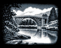 Reeves Gravurfolien Silber Die Brücke