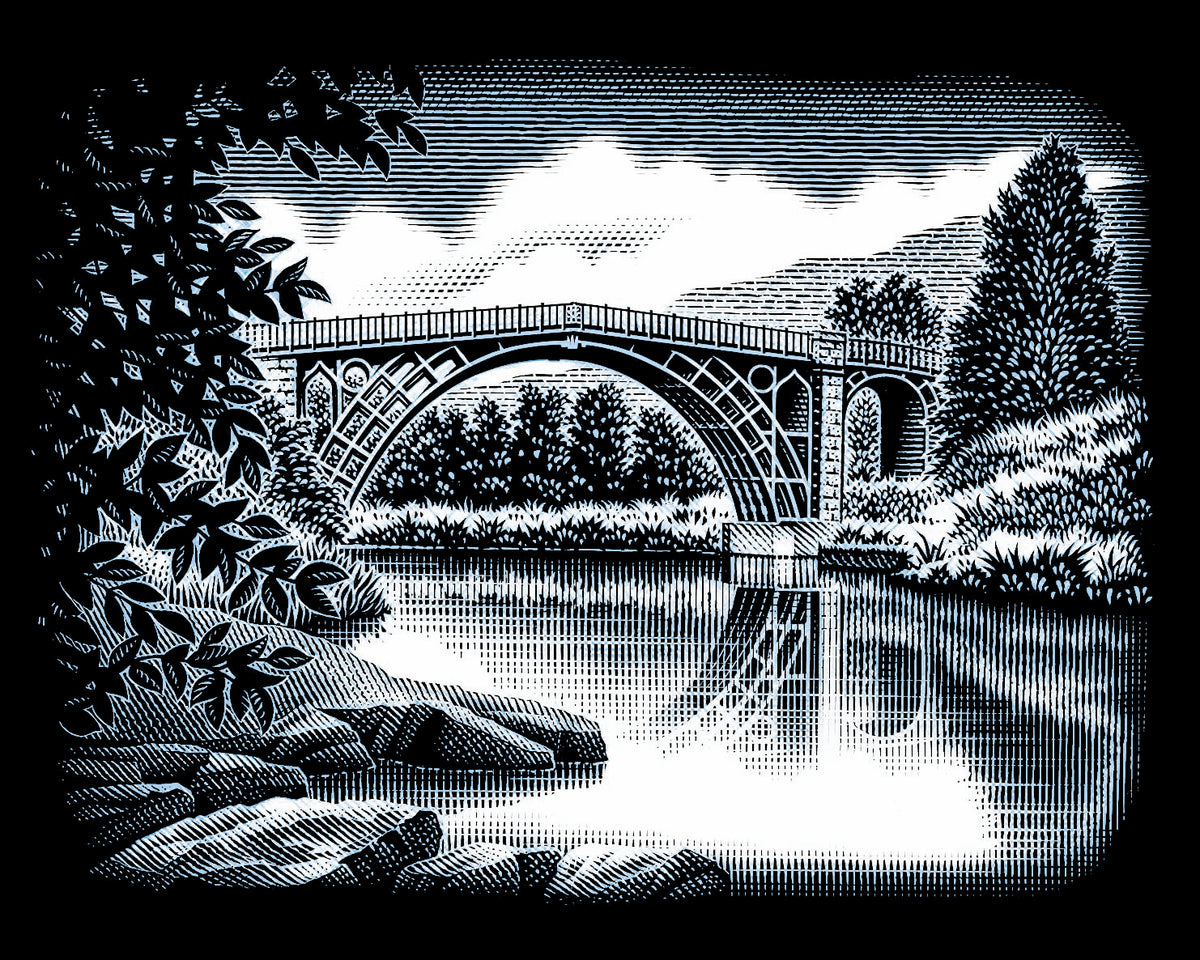 Reeves Gravurfolien Silber Die Brücke