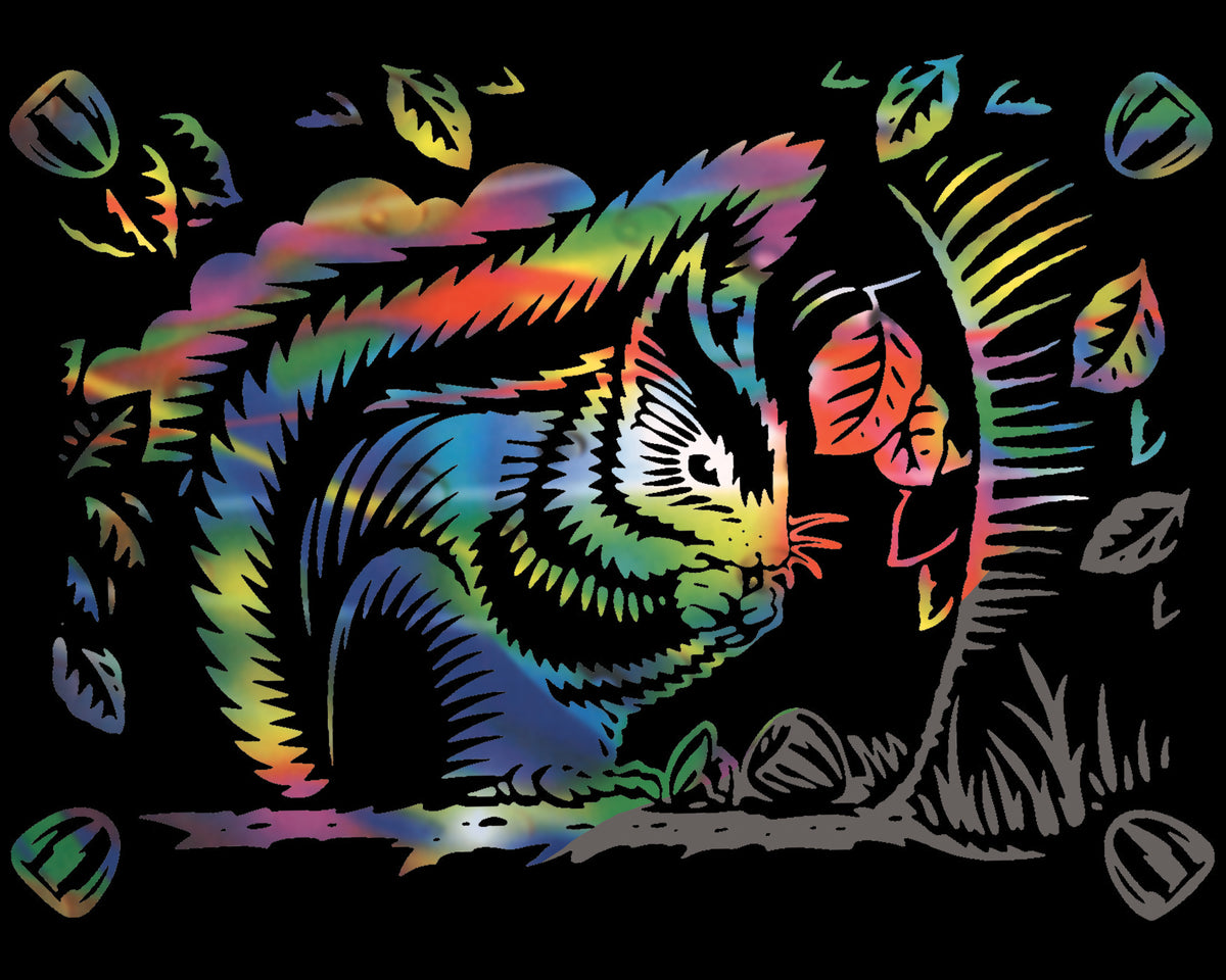 Reeves  Gravurfolien Regenbogen Eichhörnchen
