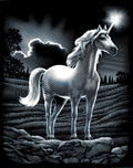 Reeves Kratzbild Silber Einhorn