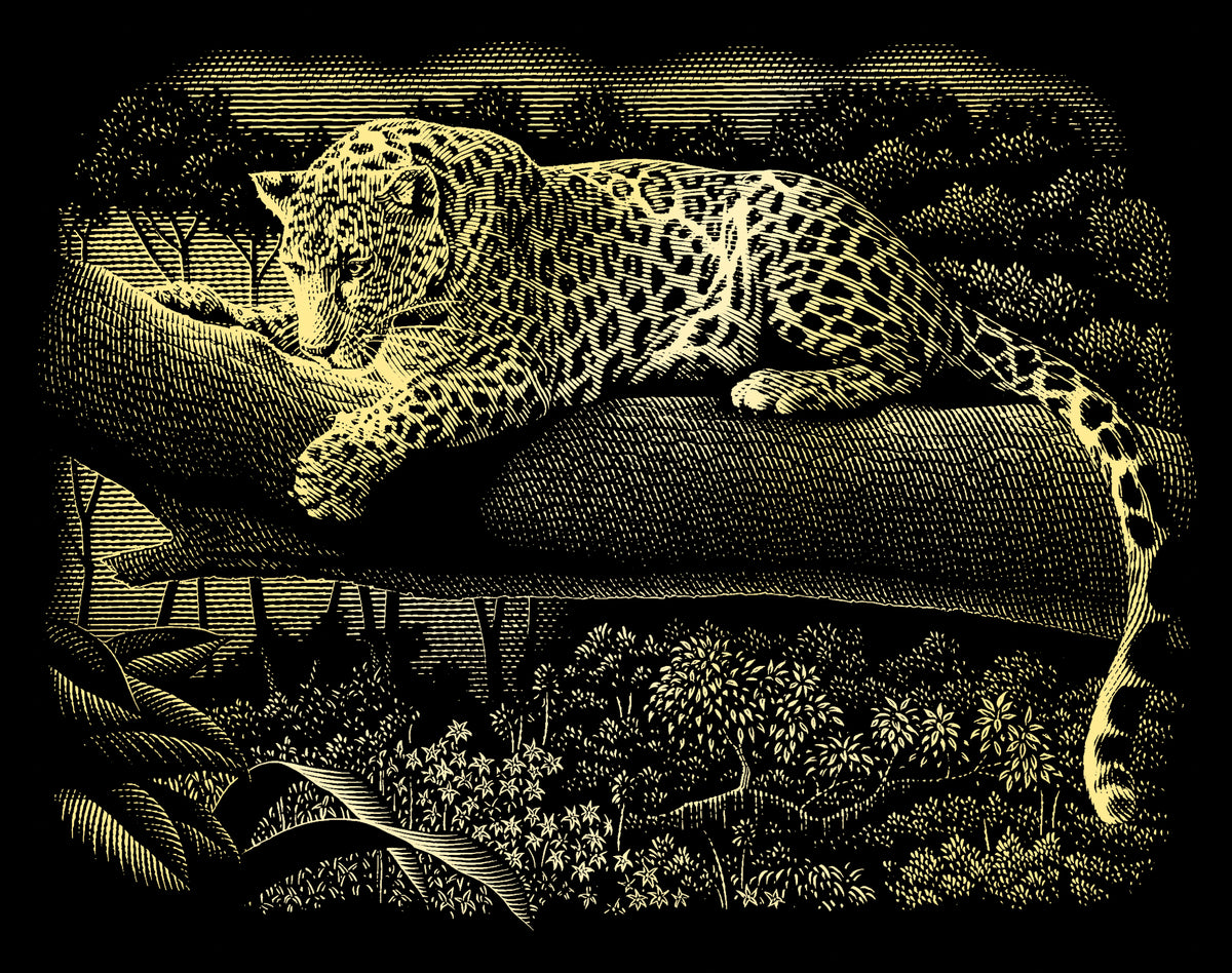 Reeves  Gravurfolien Gold Leopard
