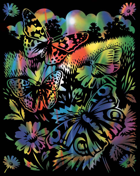 Reeves  Gravurfolien Regenbogen Schmetterling