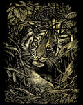 Reeves  Gravurfolien Gold Versteckter Tiger