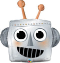 Robot Head Roboterkopf Folienballon Microfoil - 89cm 35"