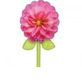 Rosa Blume mit Stiel Folienballon 99cm 39"