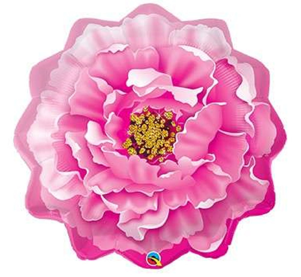 Rosa Pfingstrose Pink Peony Folienballon 84cm 33''
